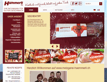 Tablet Screenshot of metzgerei-haemmerli.ch